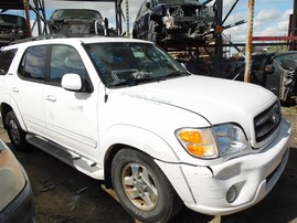 2002 Toyota Sequoia Limited White 4.7L AT 4WD #Z24615